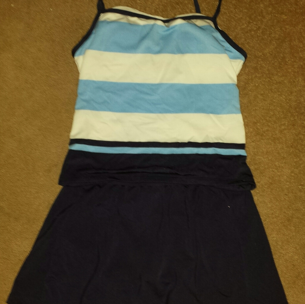 Two piece swimming suit